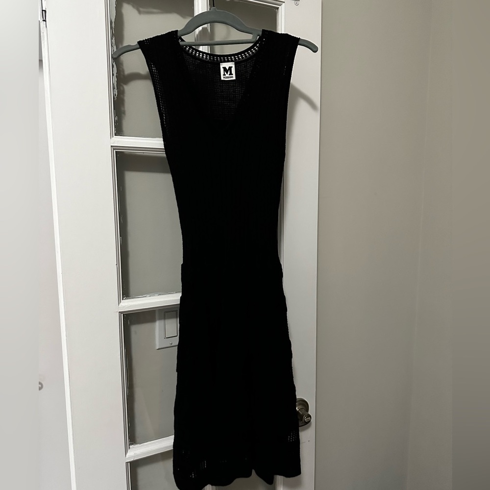 Black knit missoni dress